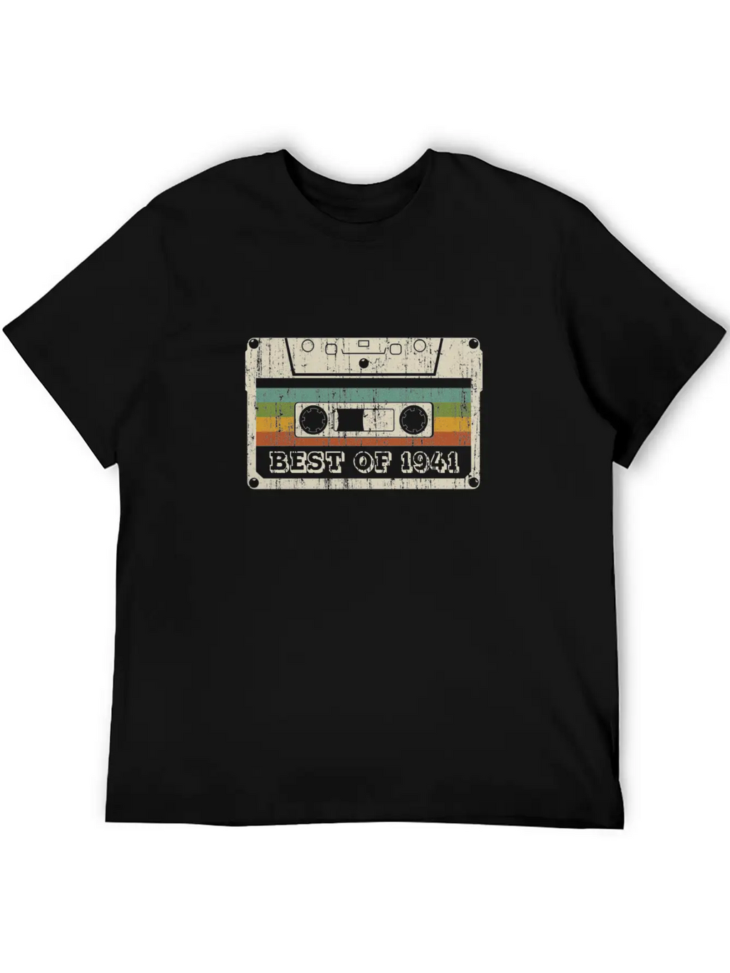 Vintage Cassette Best Of 1941 Birthday Gift Unisex Casual T-Shirt – Clean Design For Daily Comfort