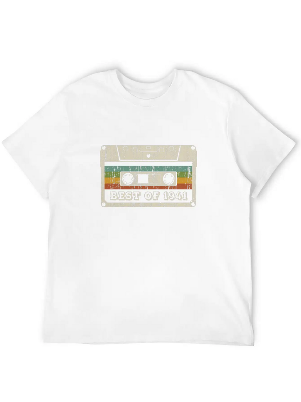 Vintage Cassette Best Of 1941 Birthday Gift Unisex Casual T-Shirt – Clean Design For Daily Comfort