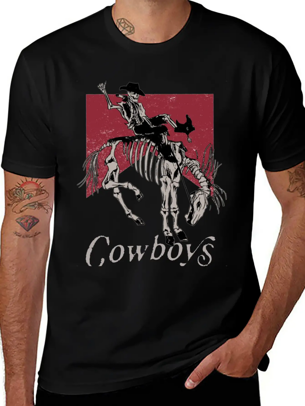 Vintage Cowboy Skeleton Shirt Cowboy Killer Shirt Essential Cotton Tee For Daily Outfits – Unisex Style