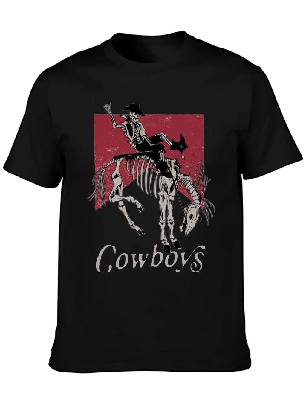 Vintage Cowboy Skeleton Shirt Cowboy Killer Shirt Essential Cotton Tee For Daily Outfits – Unisex Style