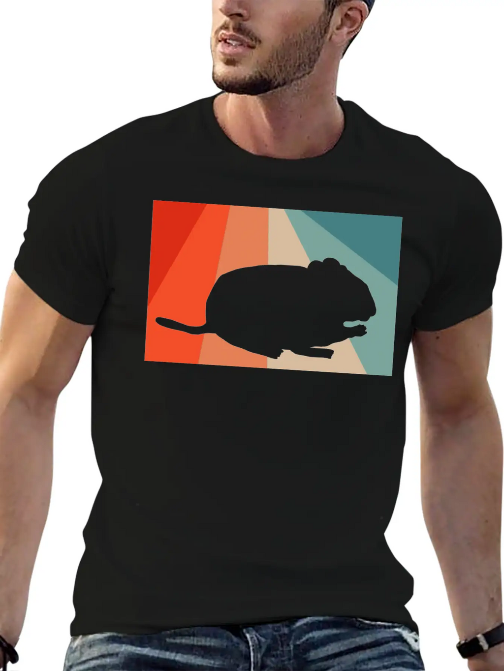 Vintage Degu Retro Design Accessory Balance Bike Stylish Everyday T-Shirt – Unisex Basic Cotton Tee
