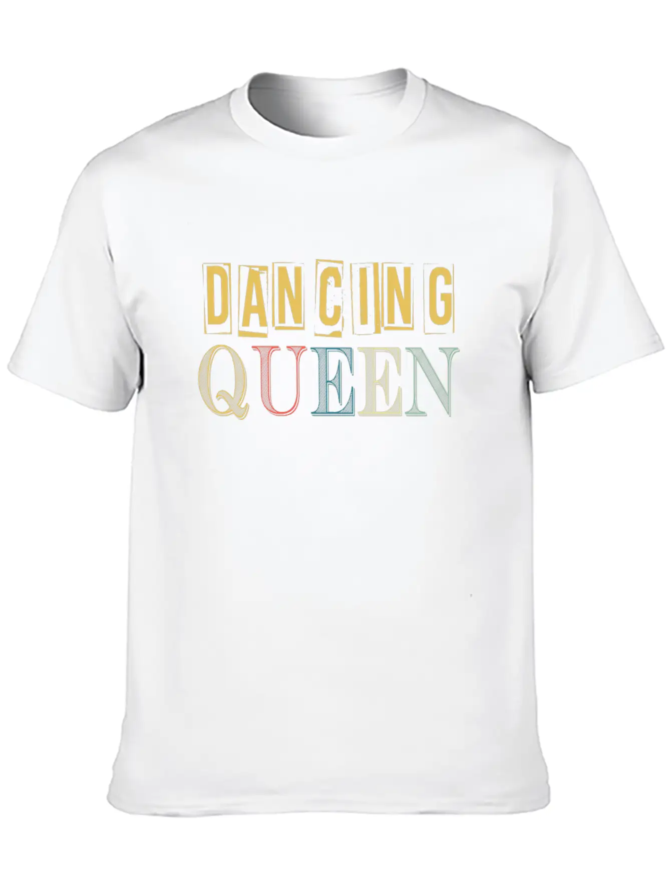 Vintage Disco Queen 80'Retro Themed Design Casual Graphic T-Shirt – Simple And Comfortable Daily Wear