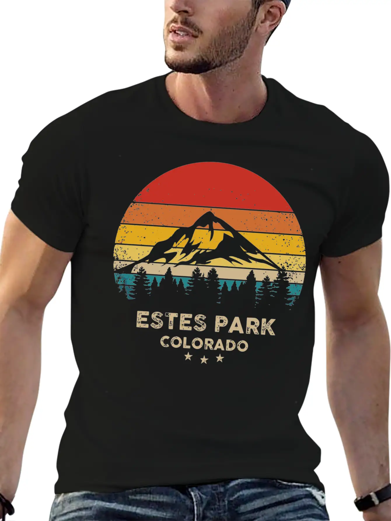 Vintage Estes Park Park Retro Souvenir Classic Fit Graphic Tee For Daily Comfort – Unisex Cotton Shirt