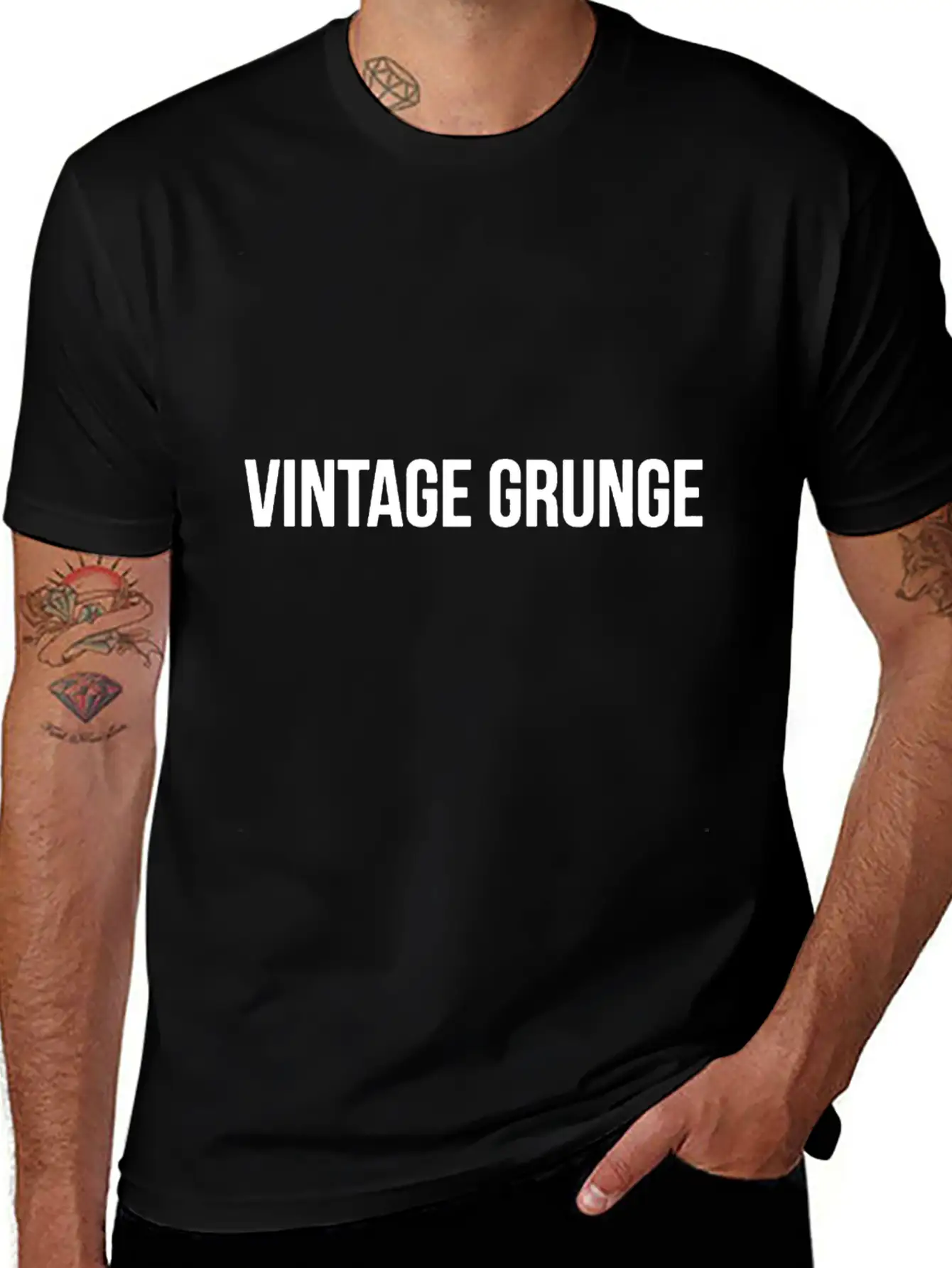 Vintage Grunge Funny Stylish Everyday T-Shirt – Unisex Basic Cotton Tee