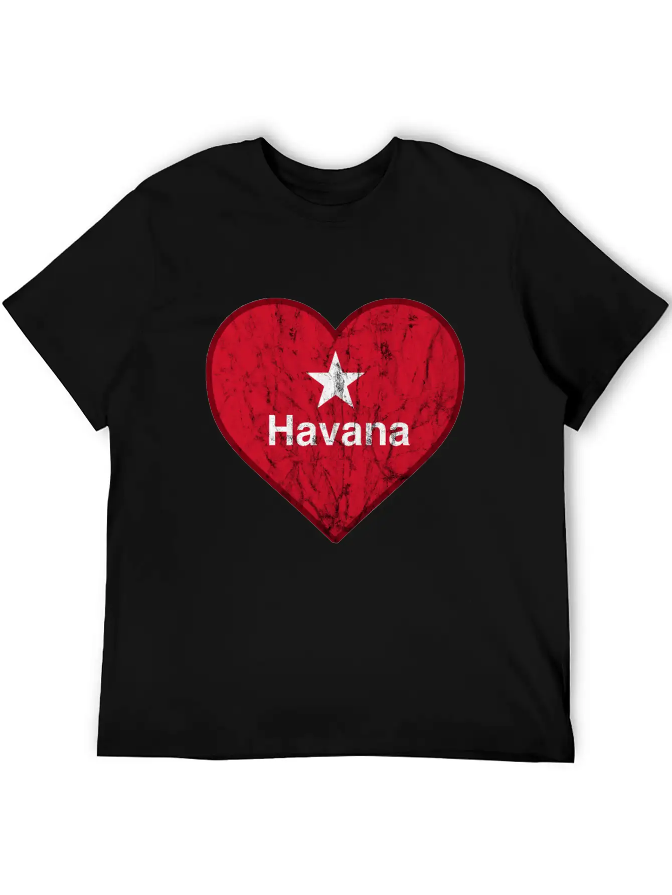 Vintage Habana Heart Vintage Retro Unisex Casual T-Shirt – Clean Design For Daily Comfort
