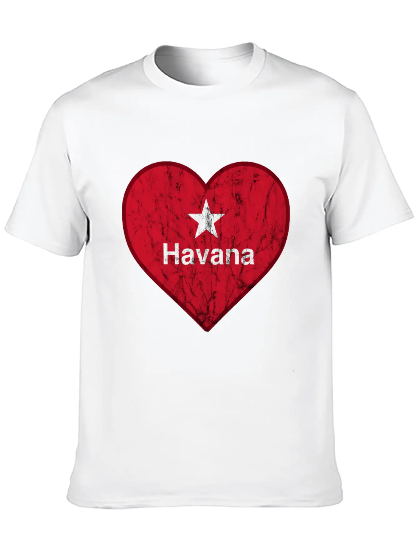Vintage Habana Heart Vintage Retro Unisex Casual T-Shirt – Clean Design For Daily Comfort