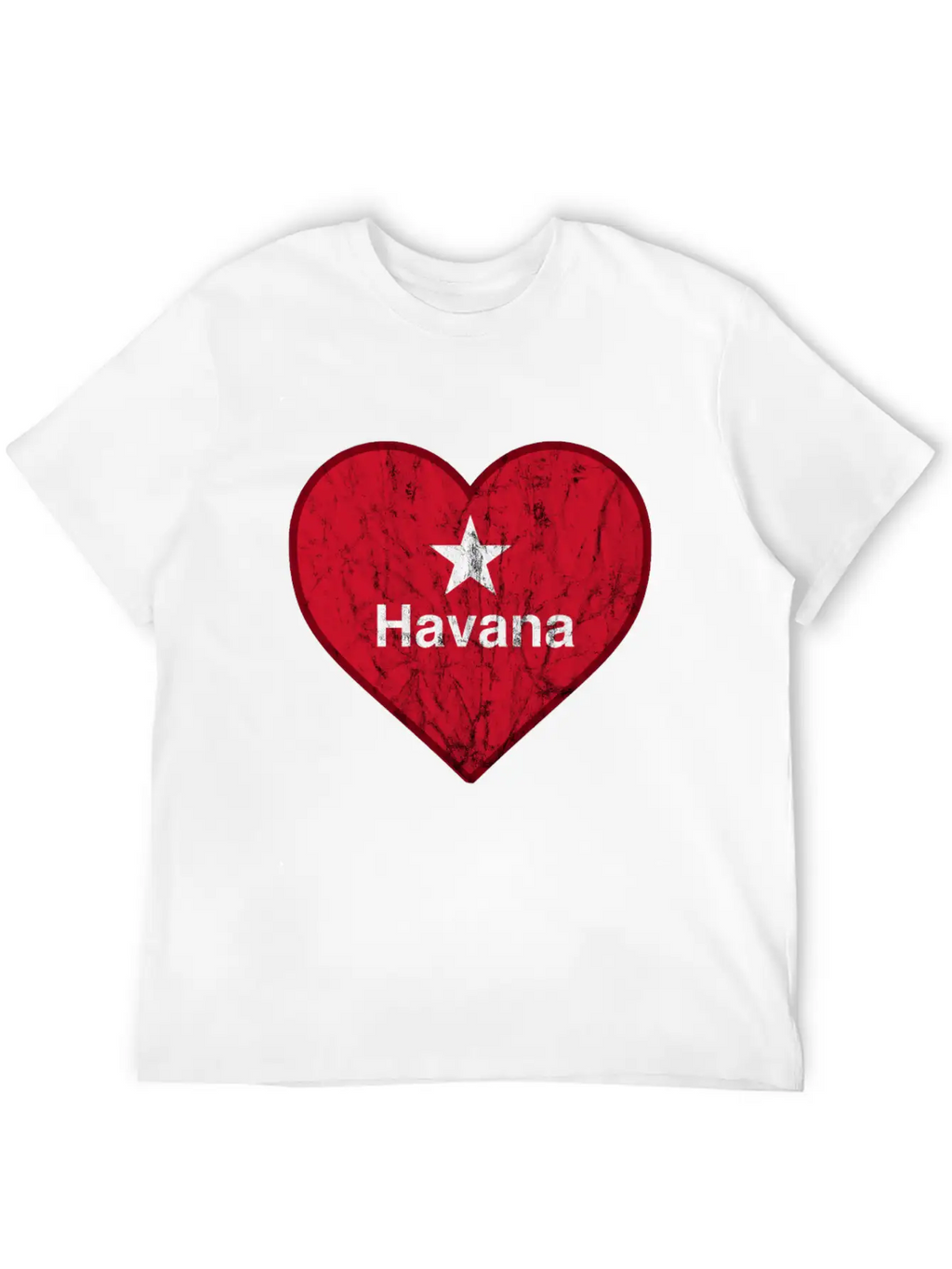 Vintage Habana Heart Vintage Retro Unisex Casual T-Shirt – Clean Design For Daily Comfort