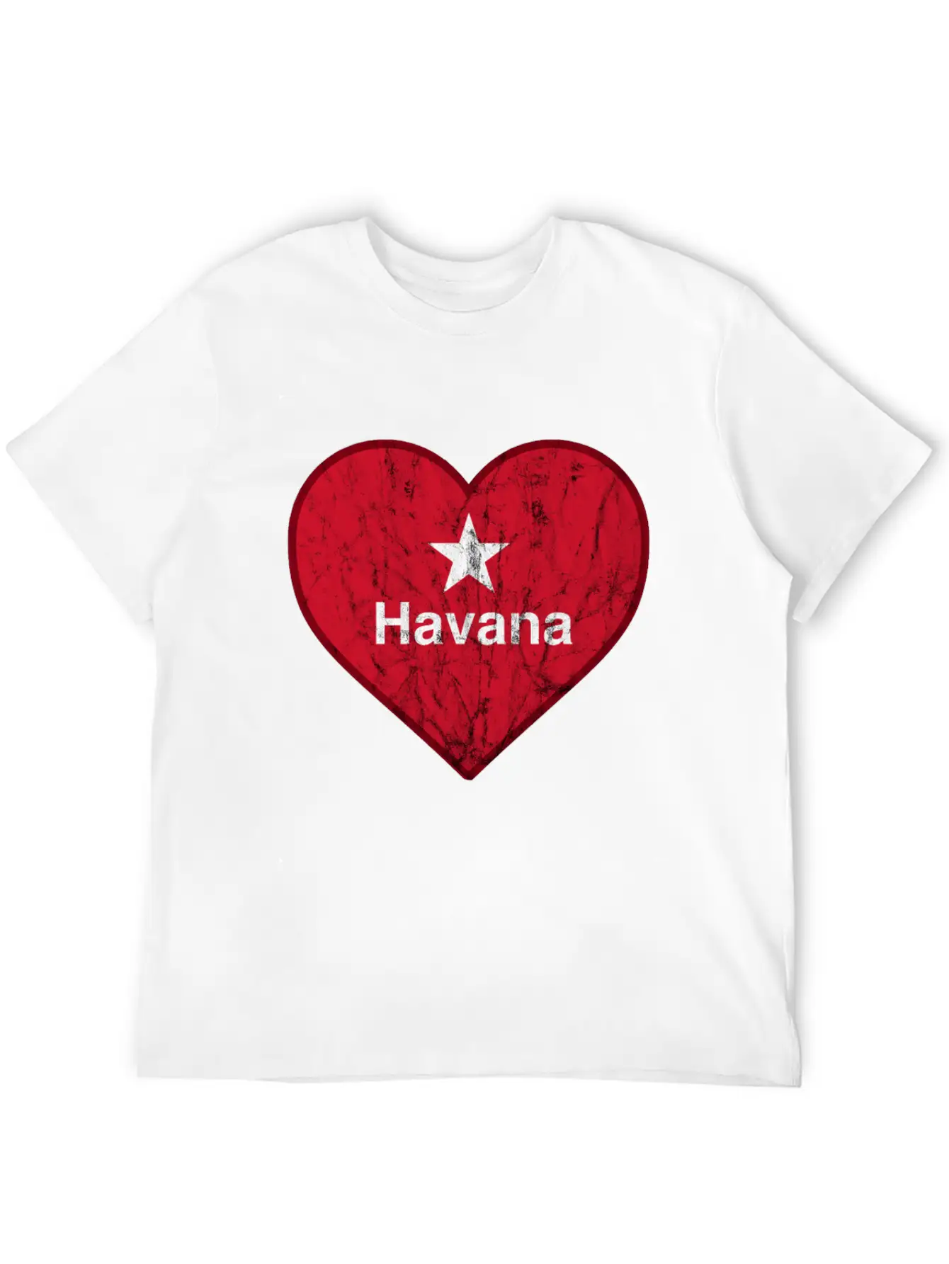 Vintage Habana Heart Vintage Retro Unisex Casual T-Shirt – Clean Design For Daily Comfort