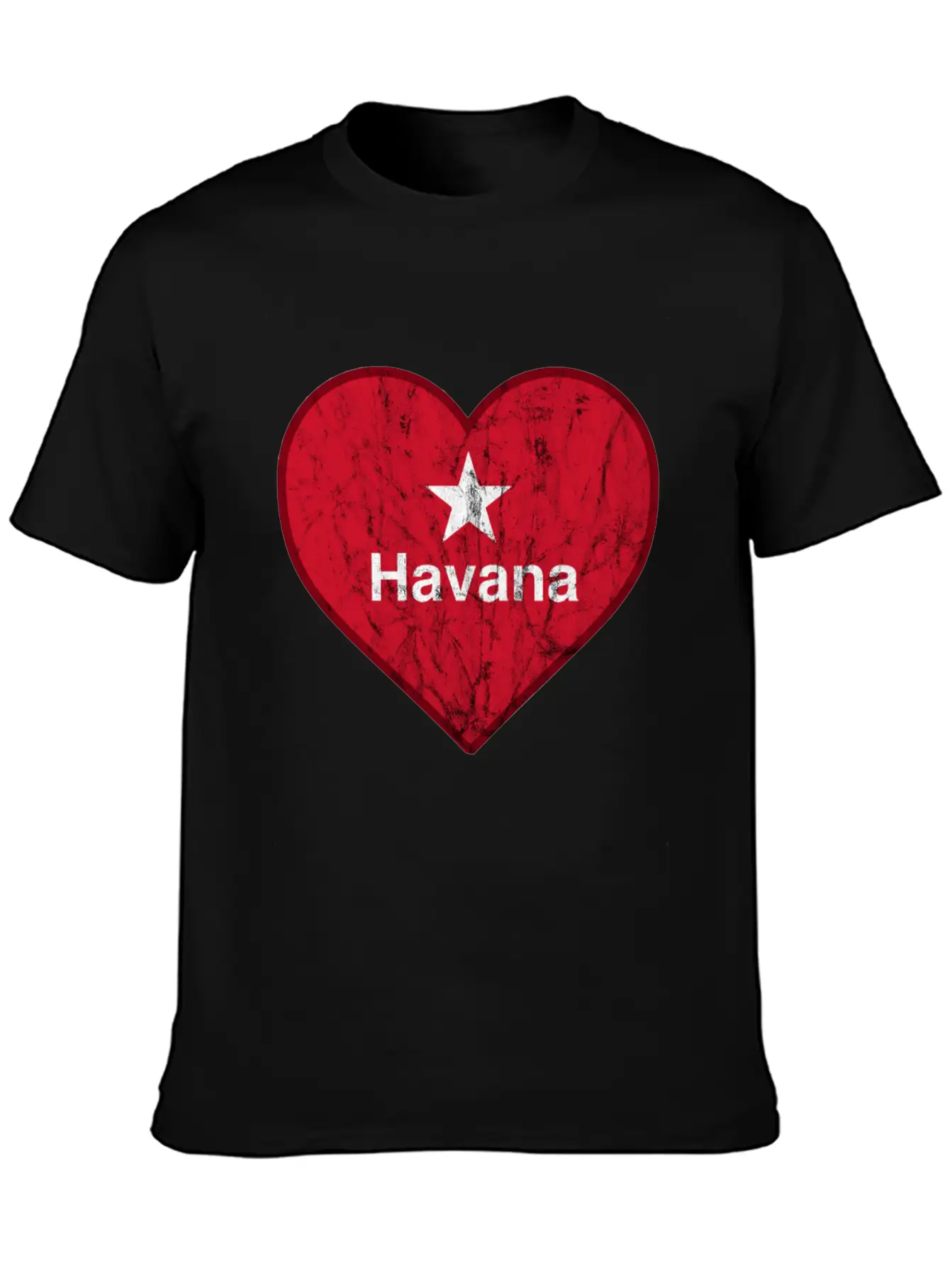 Vintage Habana Heart Vintage Retro Unisex Casual T-Shirt – Clean Design For Daily Comfort