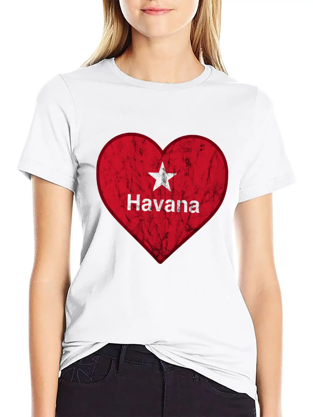 Vintage Habana Heart Vintage Retro Unisex Casual T-Shirt – Clean Design For Daily Comfort