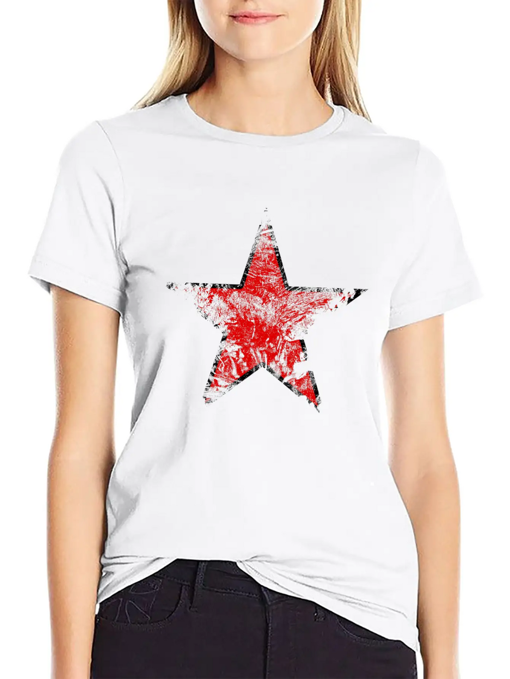 Vintage Looking Red Star Unisex Casual T-Shirt – Clean Design For Daily Comfort