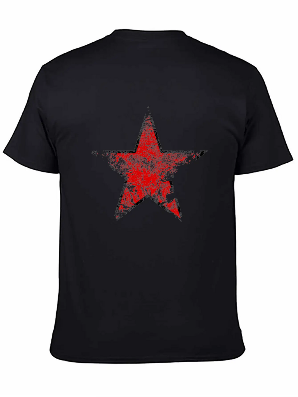 Vintage Looking Red Star Unisex Casual T-Shirt – Clean Design For Daily Comfort