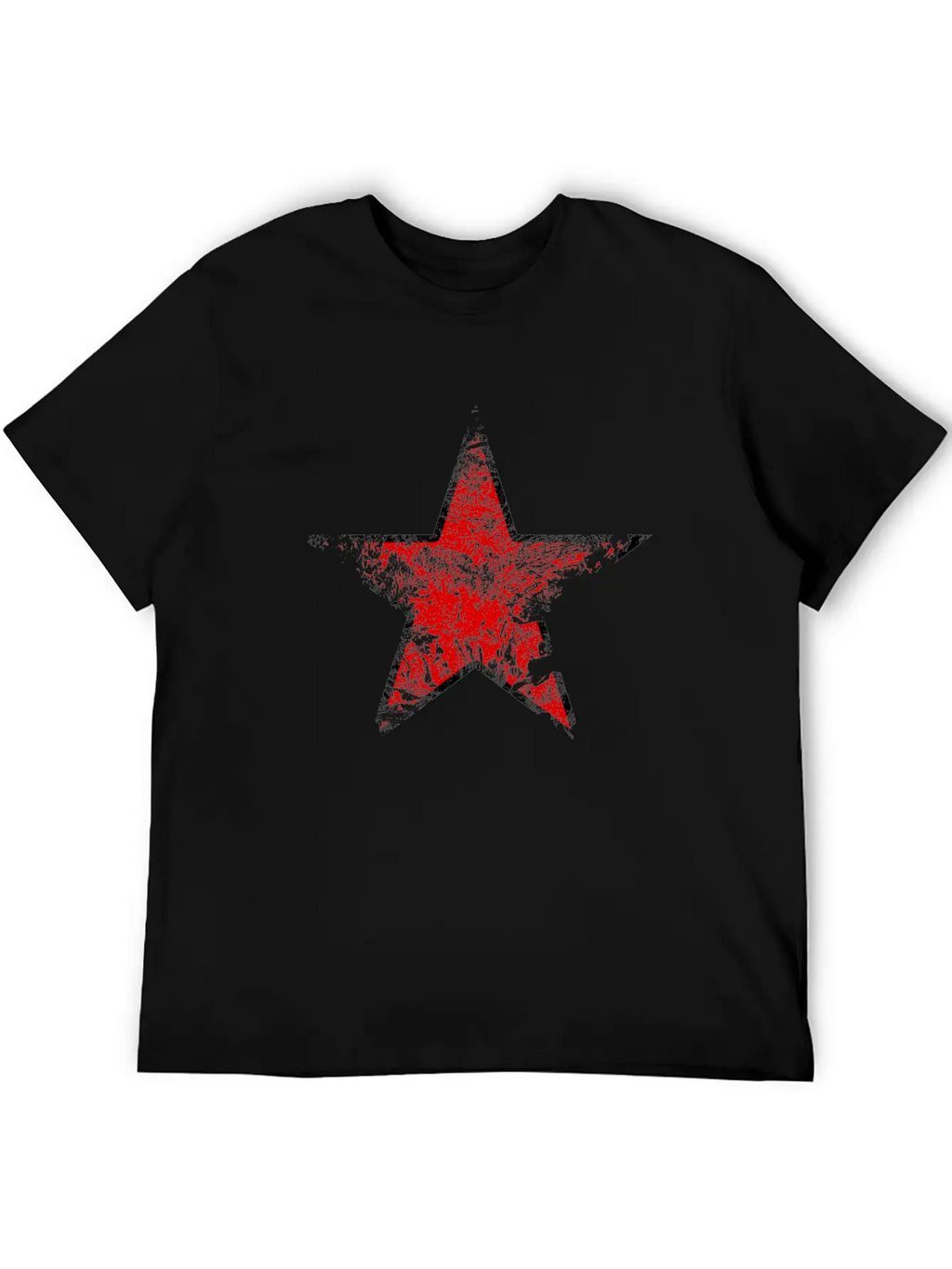 Vintage Looking Red Star Unisex Casual T-Shirt – Clean Design For Daily Comfort