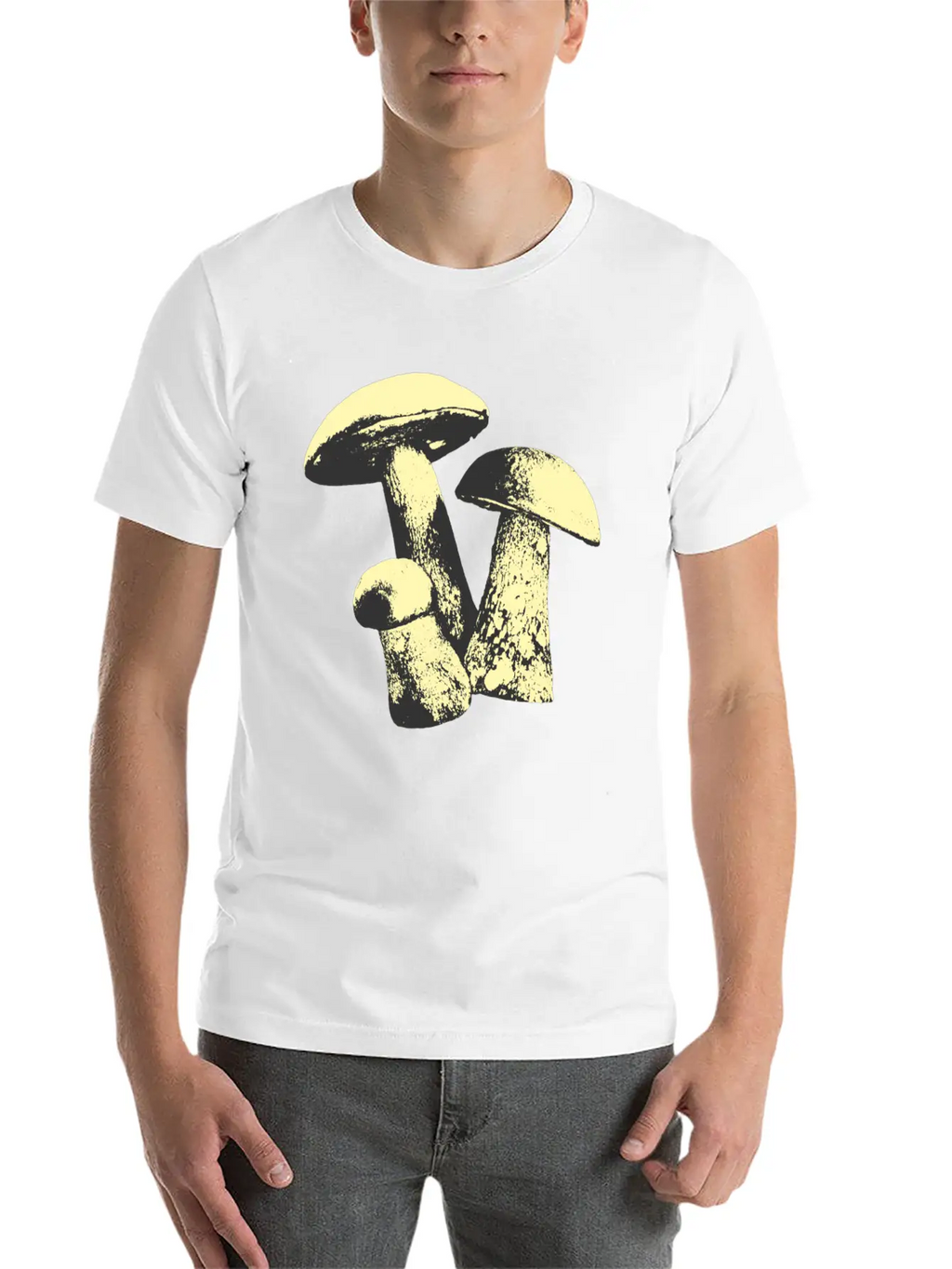 Vintage Mushroom Unisex Casual T-Shirt – Clean Design For Daily Comfort