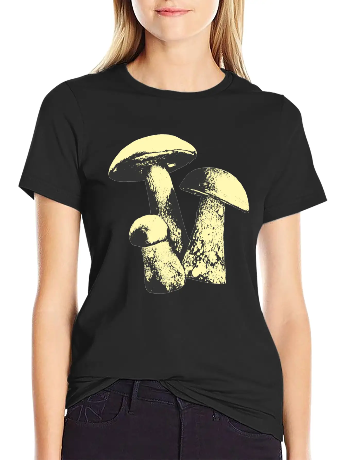 Vintage Mushroom Unisex Casual T-Shirt – Clean Design For Daily Comfort