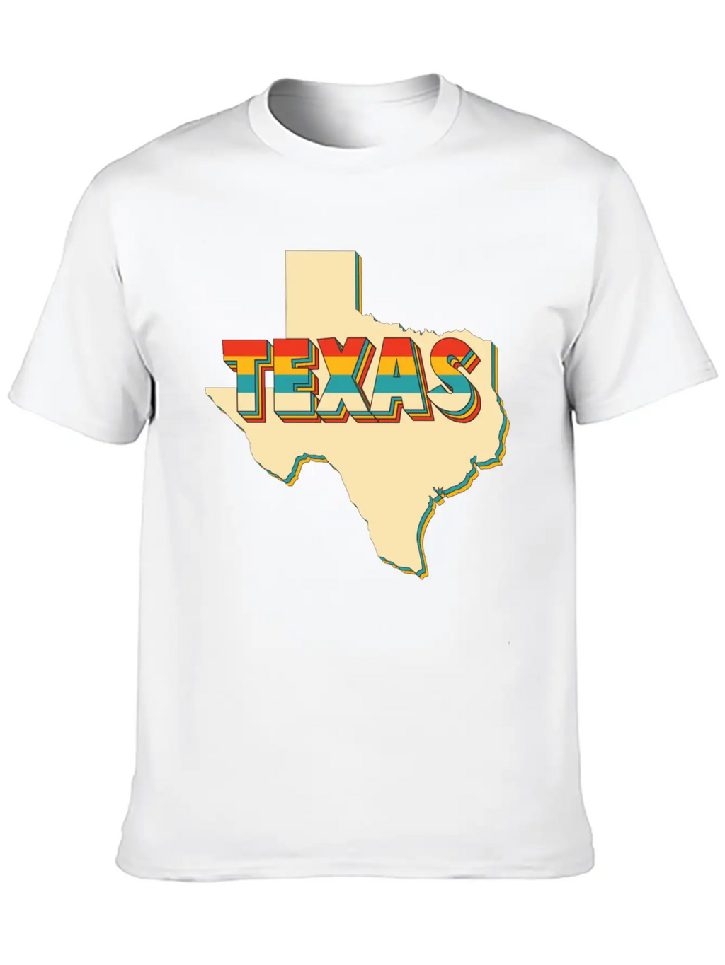Vintage Proud Texas Map Houston Dallas Souvenir Stylish Everyday T-Shirt – Unisex Basic Cotton Tee
