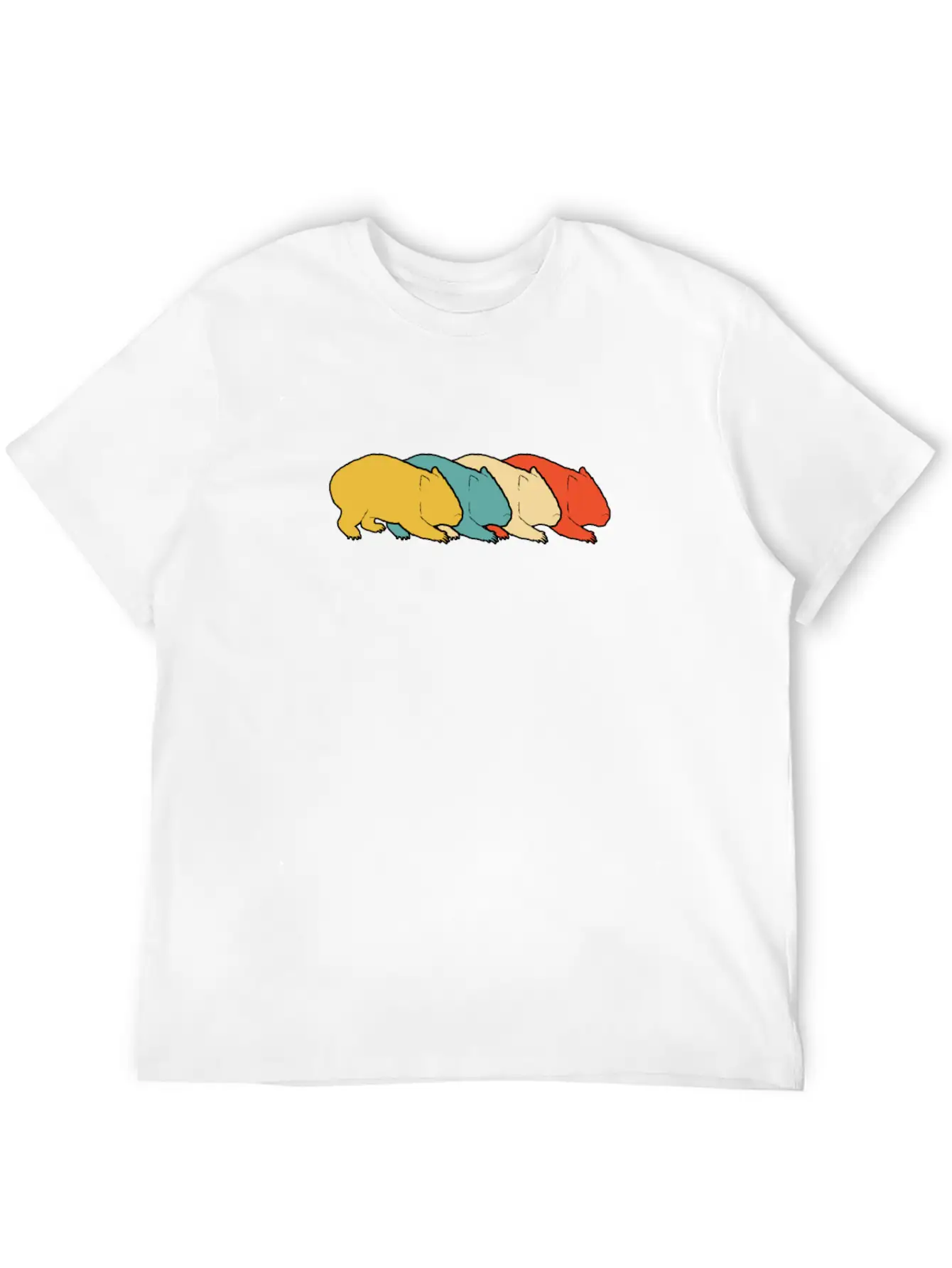Vintage Retro Pop Art Wombat Gift Idea Unisex Casual T-Shirt – Clean Design For Daily Comfort