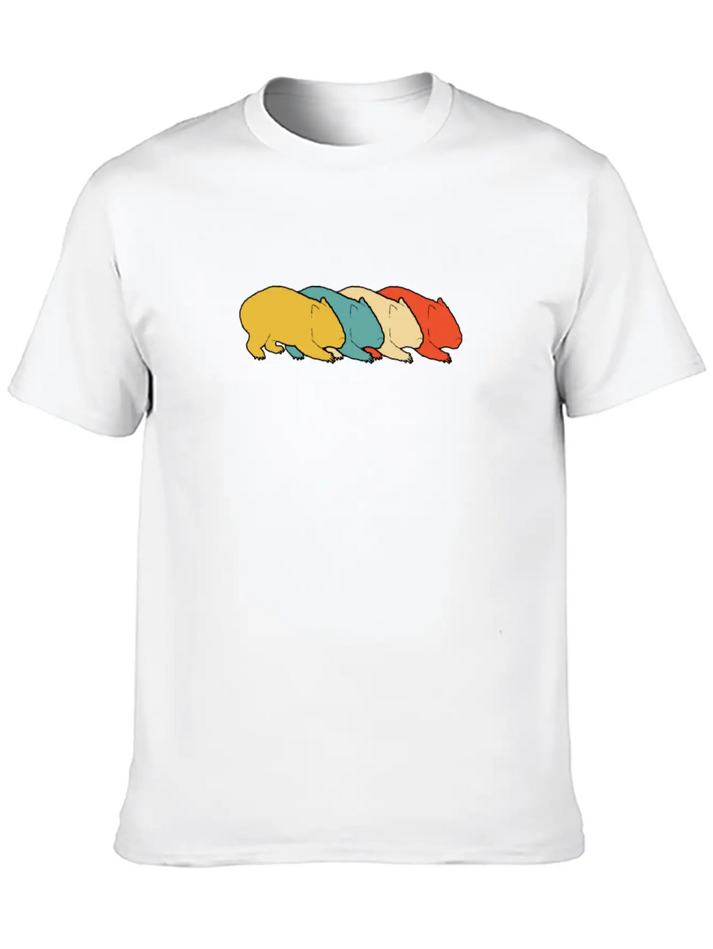 Vintage Retro Pop Art Wombat Gift Idea Unisex Casual T-Shirt – Clean Design For Daily Comfort