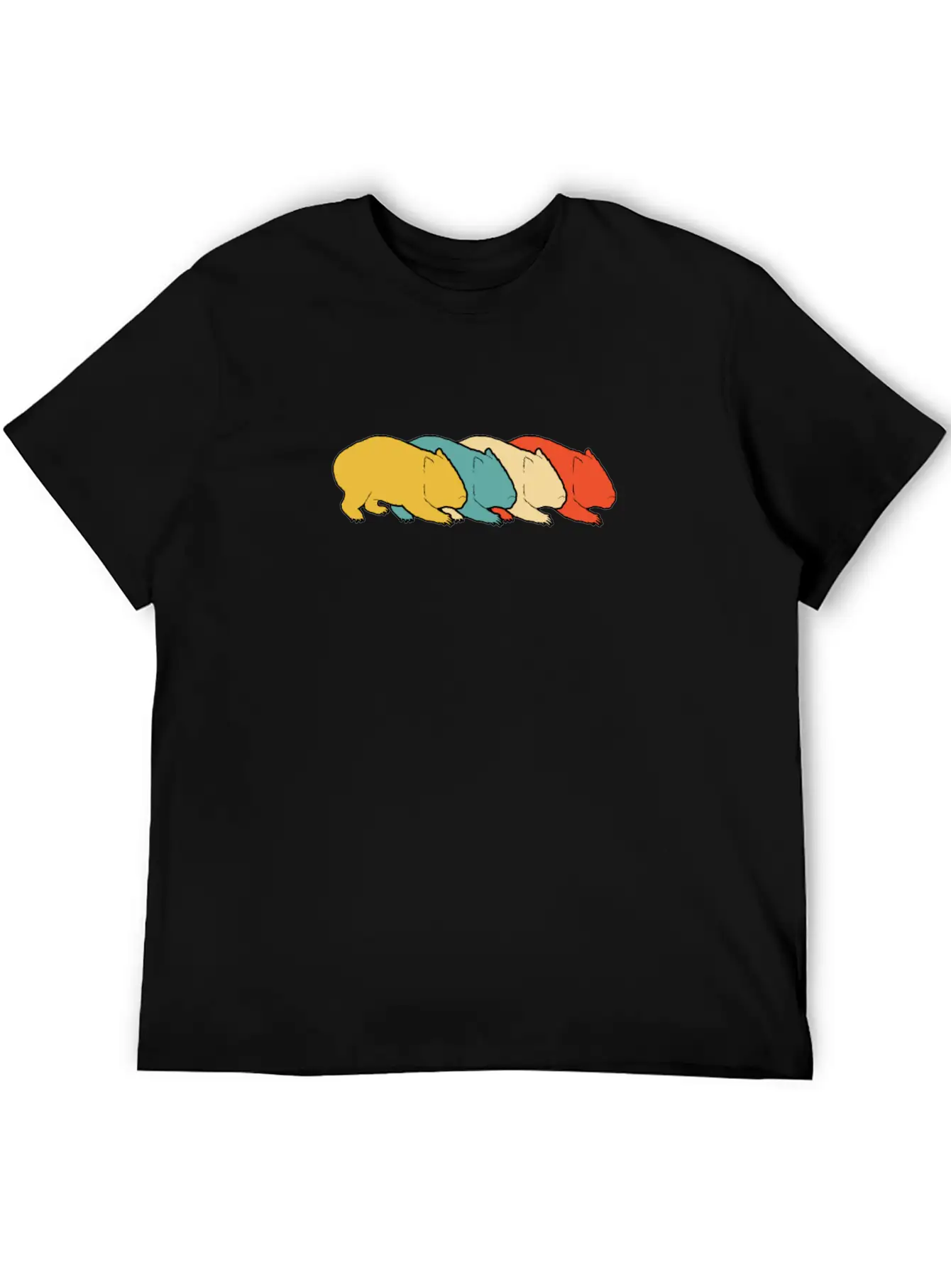 Vintage Retro Pop Art Wombat Gift Idea Unisex Casual T-Shirt – Clean Design For Daily Comfort