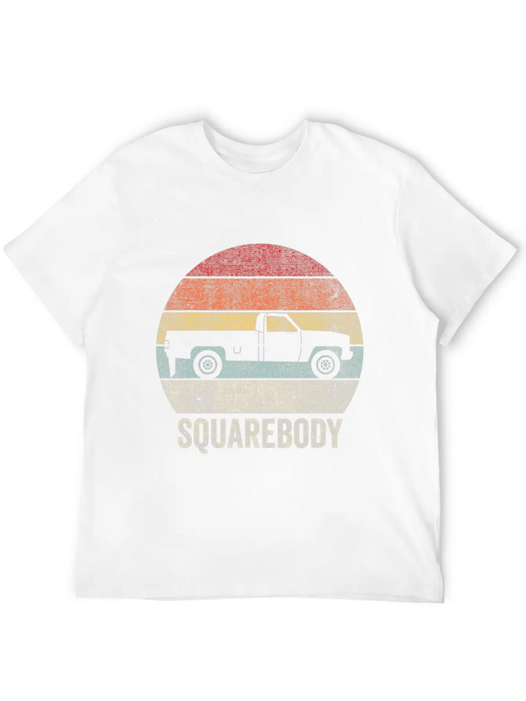 Vintage Retro Squarebody Shirt Pickup Truck Square Unisex Short Sleeve Soft Cotton T-Shirt – Casual Everyday Wear