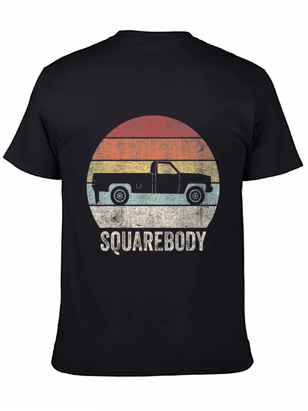 Vintage Retro Squarebody Shirt Pickup Truck Square Unisex Short Sleeve Soft Cotton T-Shirt – Casual Everyday Wear