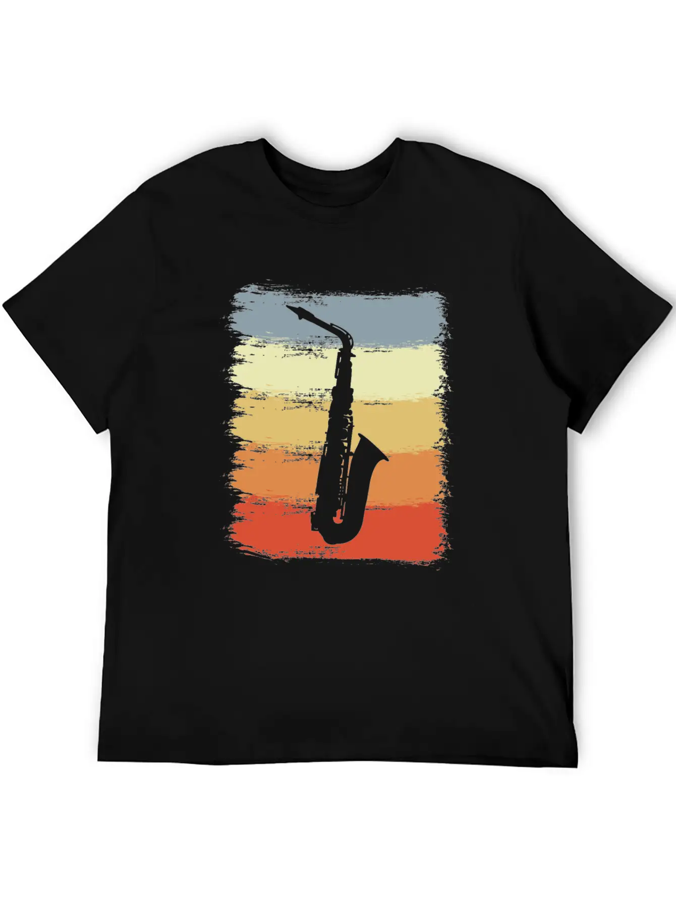 Vintage Saxophone Essential Cotton Tee For Daily Outfits – Unisex Style