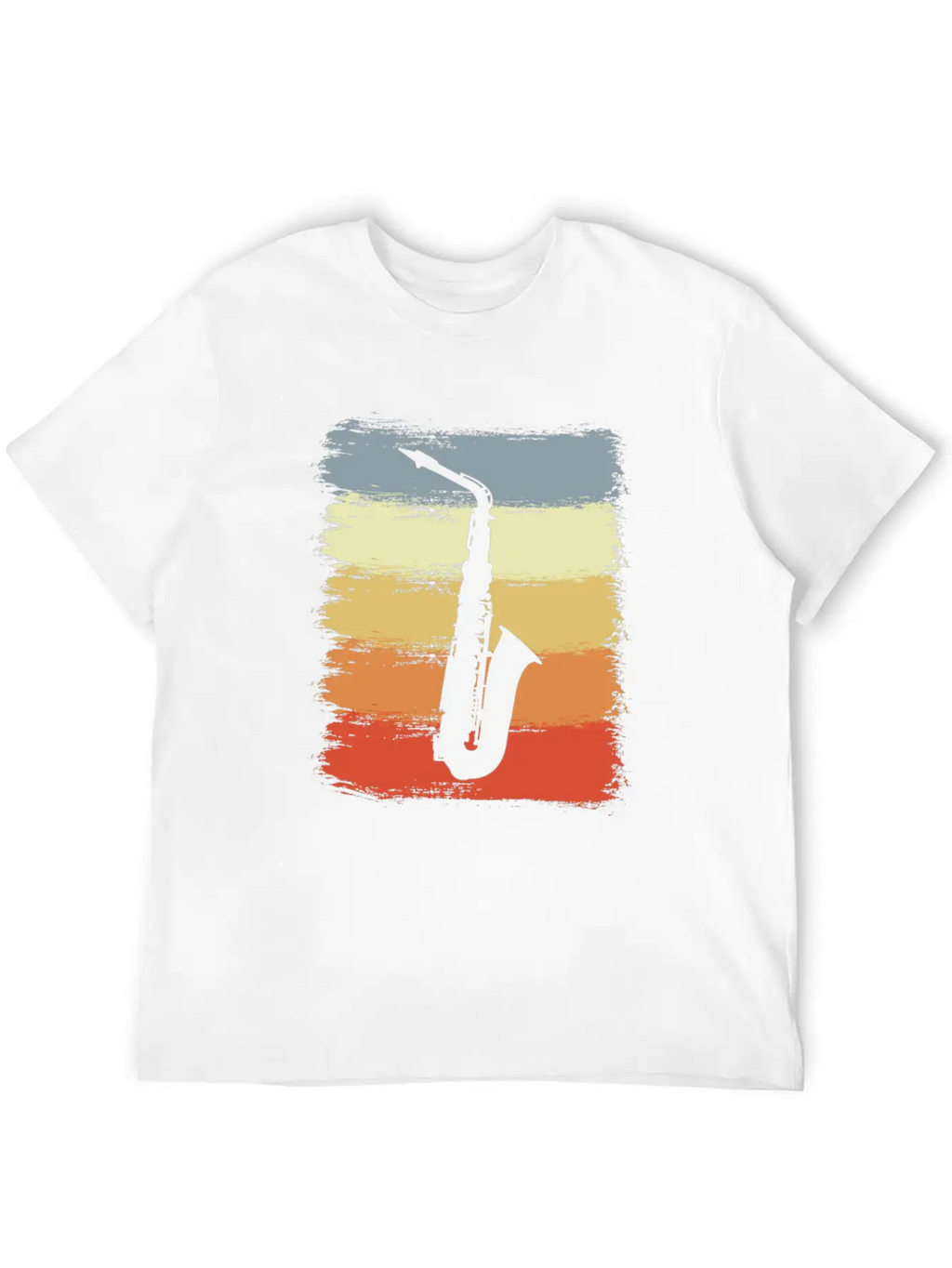Vintage Saxophone Essential Cotton Tee For Daily Outfits – Unisex Style