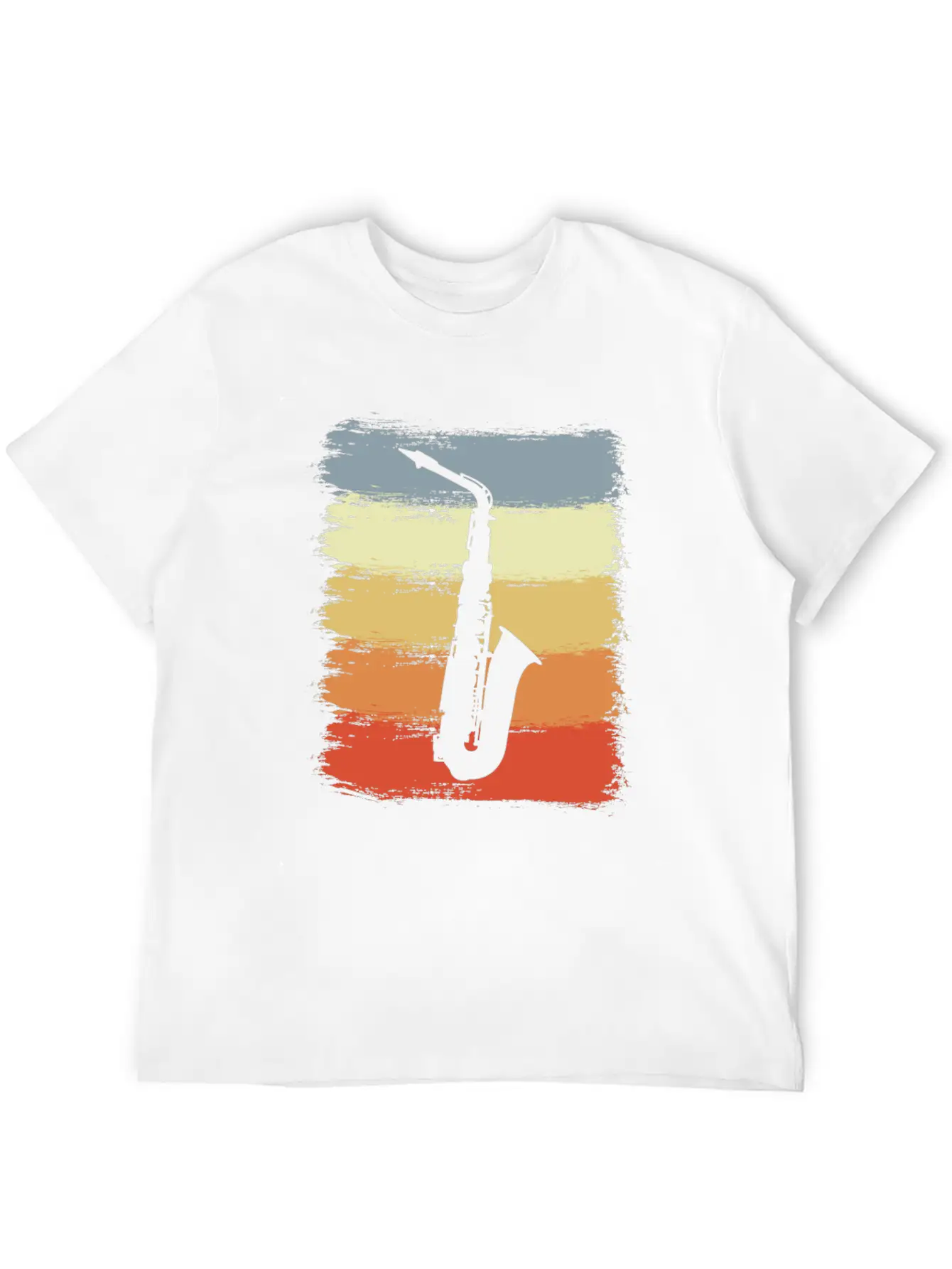 Vintage Saxophone Essential Cotton Tee For Daily Outfits – Unisex Style