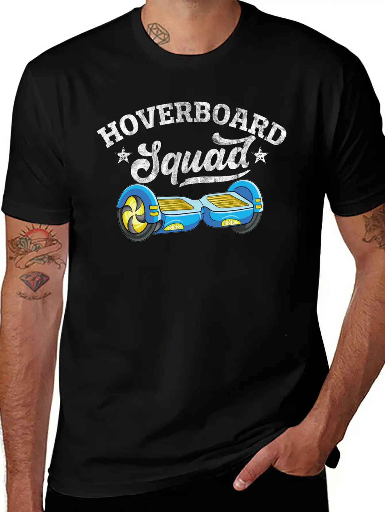 Vintage Skater Gift Electric Self Balancing Unisex Short Sleeve Soft Cotton T-Shirt – Casual Everyday Wear