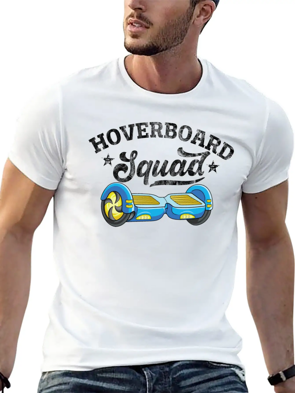 Vintage Skater Gift Electric Self Balancing Unisex Short Sleeve Soft Cotton T-Shirt – Casual Everyday Wear