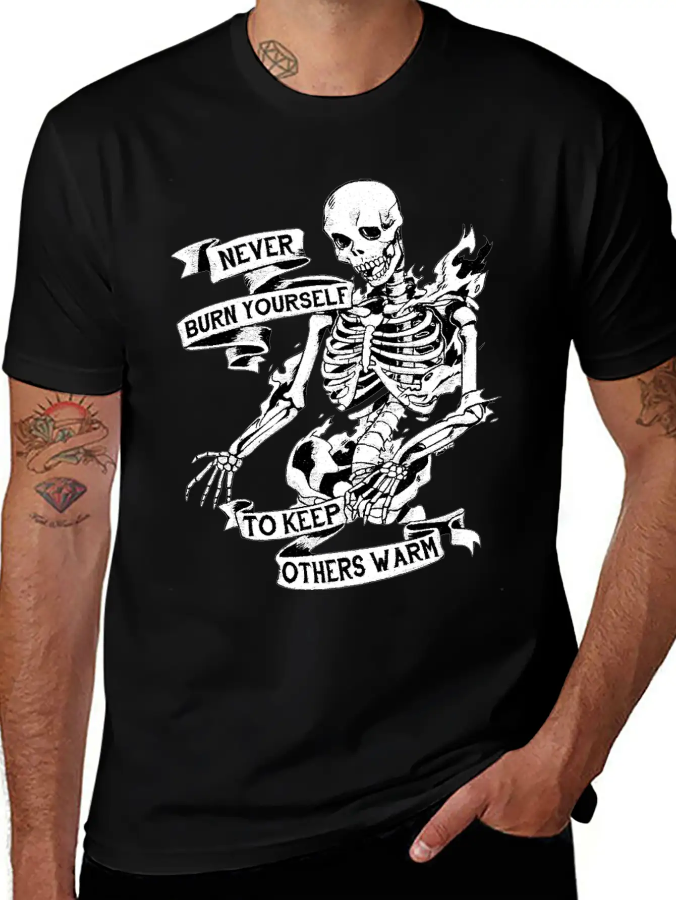 VINTAGE SKULL Unisex Casual T-Shirt – Clean Design For Daily Comfort