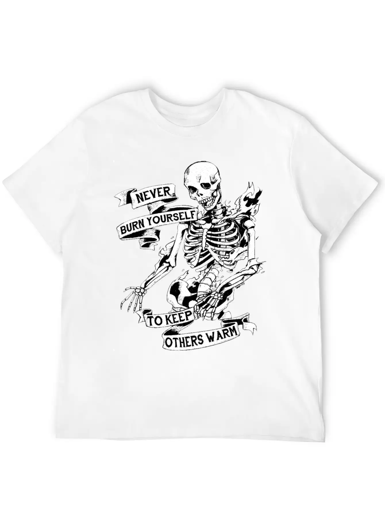 VINTAGE SKULL Unisex Casual T-Shirt – Clean Design For Daily Comfort