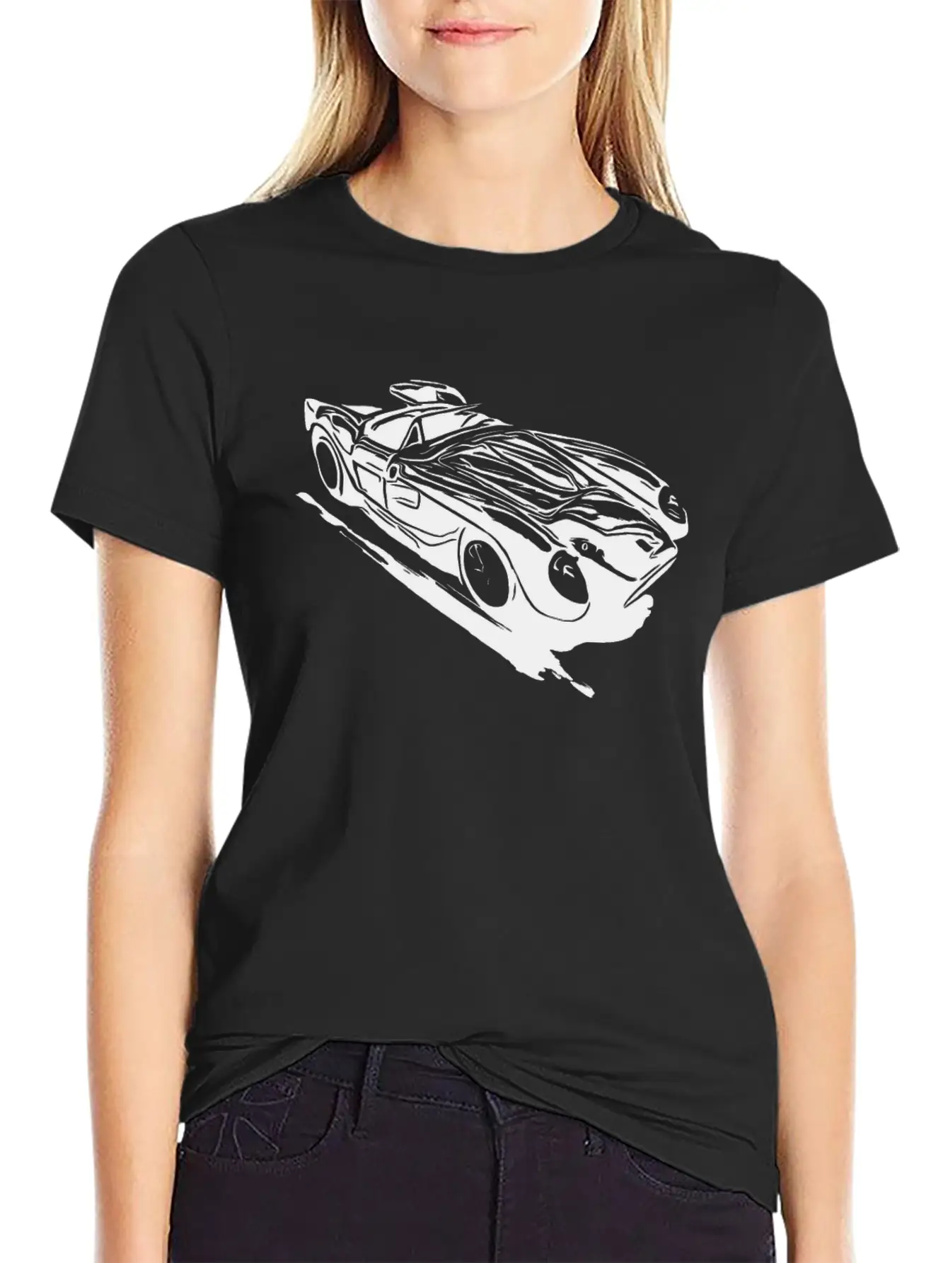 Vintage Sports Car Breathable Soft Cotton T-Shirt – Timeless Casual Look