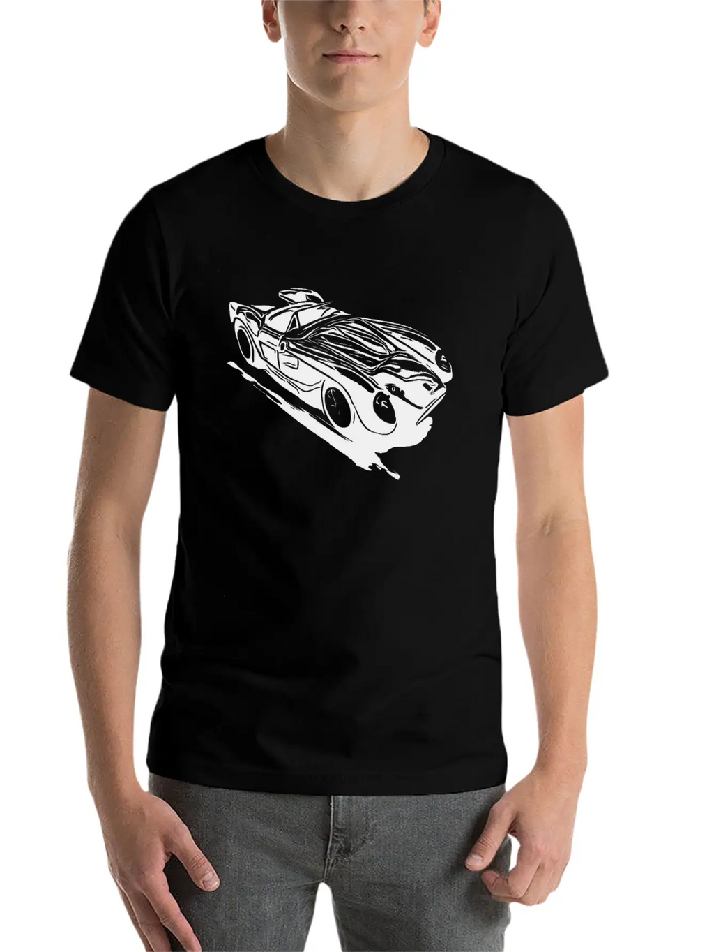 Vintage Sports Car Breathable Soft Cotton T-Shirt – Timeless Casual Look