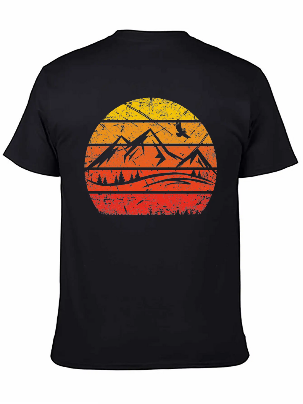 Vintage Sun And Mountain - (B) Essential Cotton Tee For Daily Outfits – Unisex Style