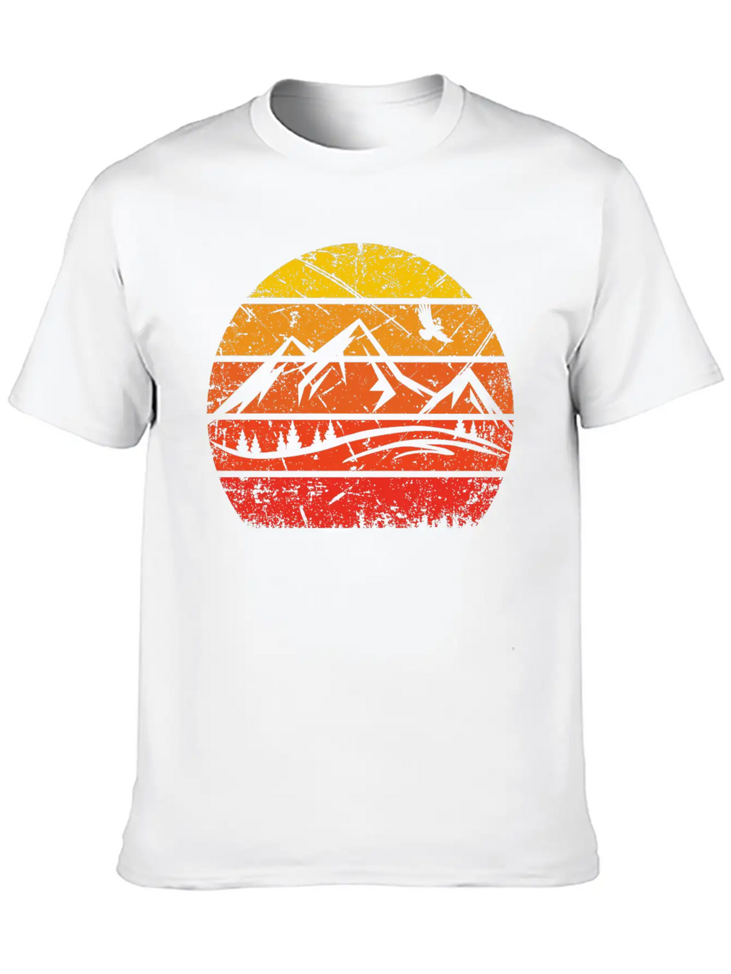 Vintage Sun And Mountain - (B) Essential Cotton Tee For Daily Outfits – Unisex Style