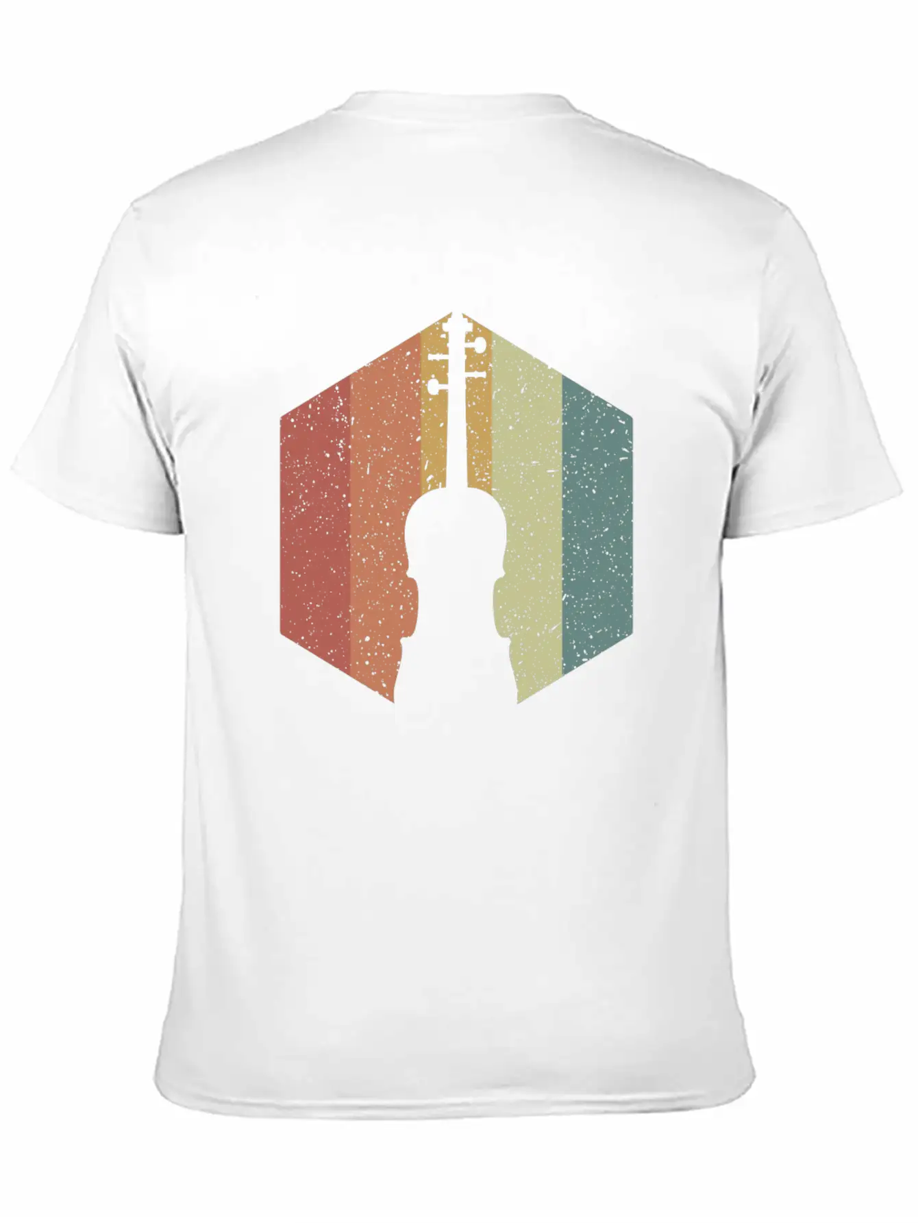 Vintage Violin Unisex Casual T-Shirt – Clean Design For Daily Comfort