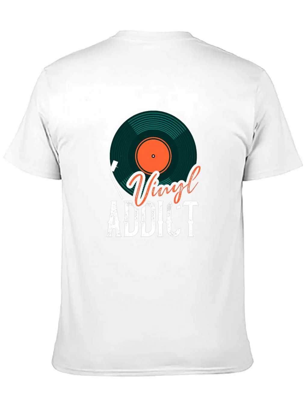 Vinyl Addict Audiophile Music Lover Vinyl Player Casual Graphic T-Shirt – Simple And Comfortable Daily Wear