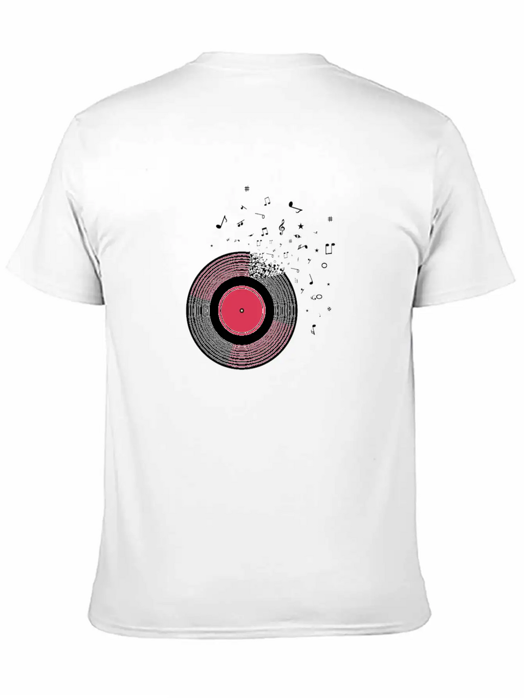 Vinyl Disc LP Records Essential Cotton Tee For Daily Outfits – Unisex Style