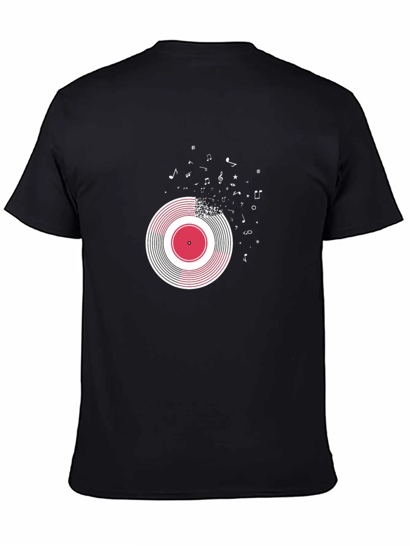Vinyl Disc LP Records Essential Cotton Tee For Daily Outfits – Unisex Style