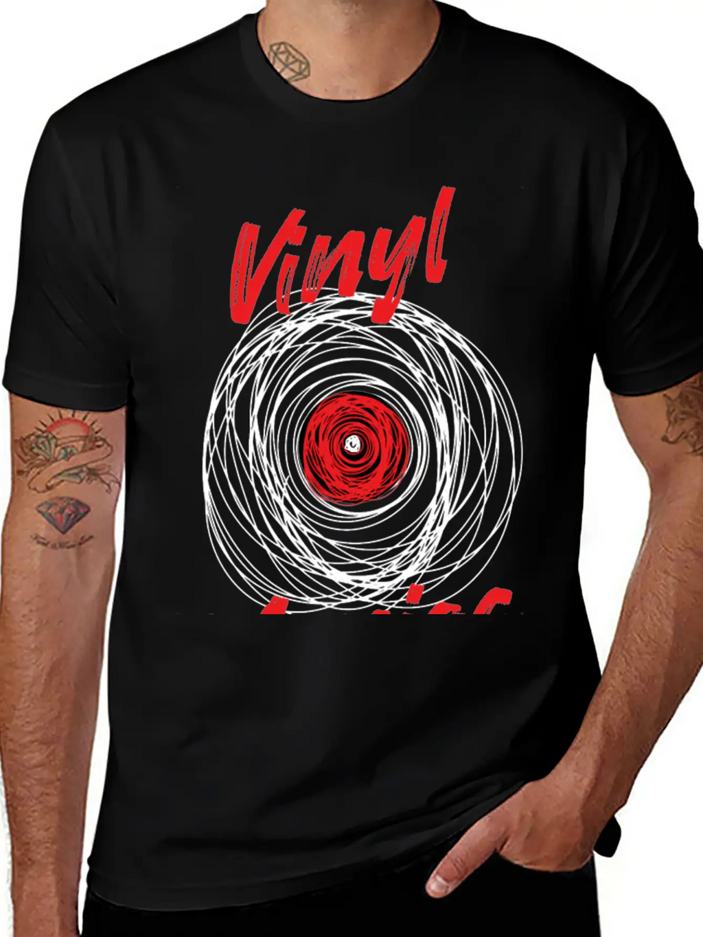 Vinyl Maniac Records Collector Unisex Casual T-Shirt – Clean Design For Daily Comfort