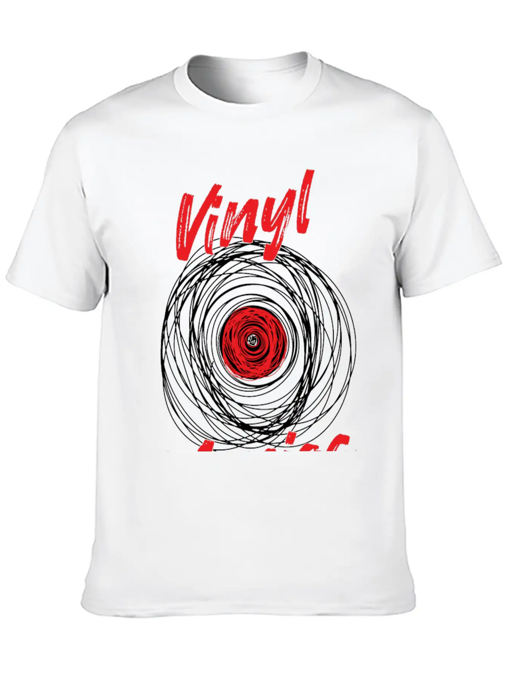 Vinyl Maniac Records Collector Unisex Casual T-Shirt – Clean Design For Daily Comfort
