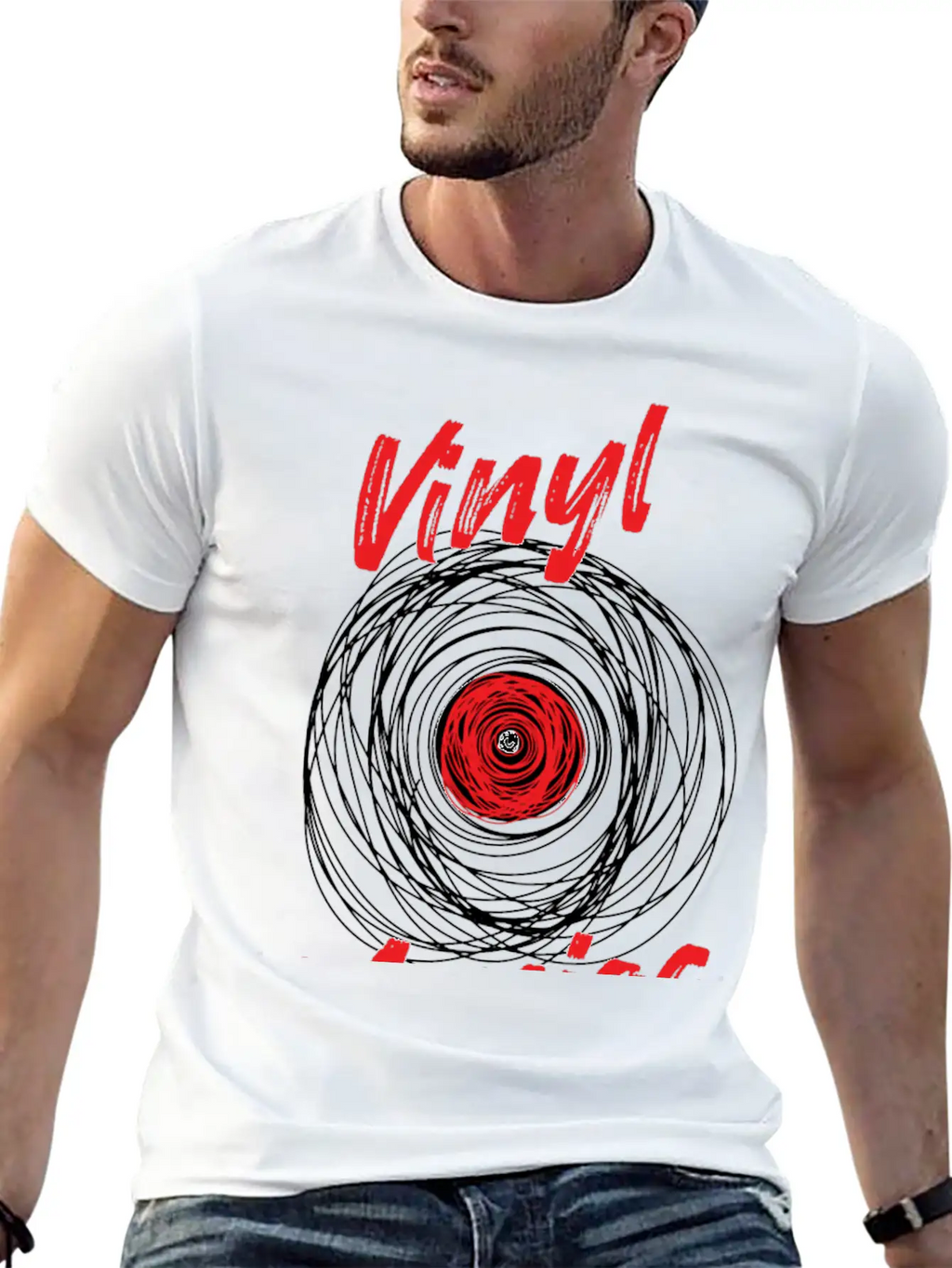 Vinyl Maniac Records Collector Unisex Casual T-Shirt – Clean Design For Daily Comfort