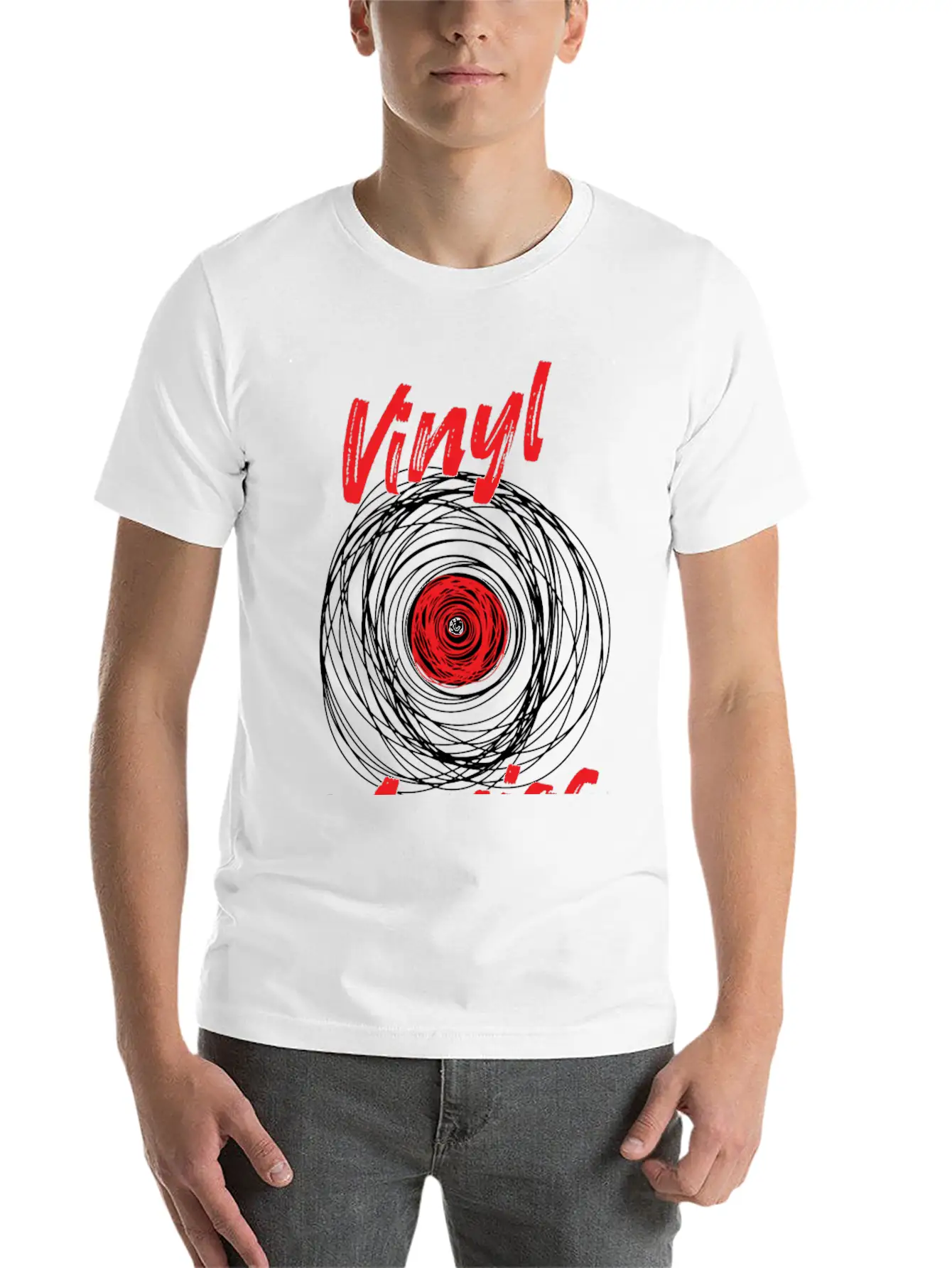 Vinyl Maniac Records Collector Unisex Casual T-Shirt – Clean Design For Daily Comfort