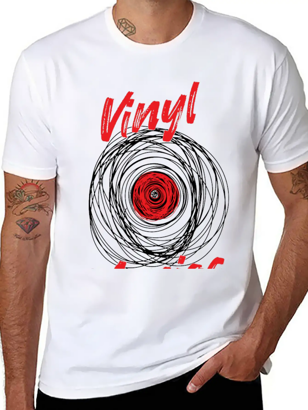 Vinyl Maniac Records Collector Unisex Casual T-Shirt – Clean Design For Daily Comfort