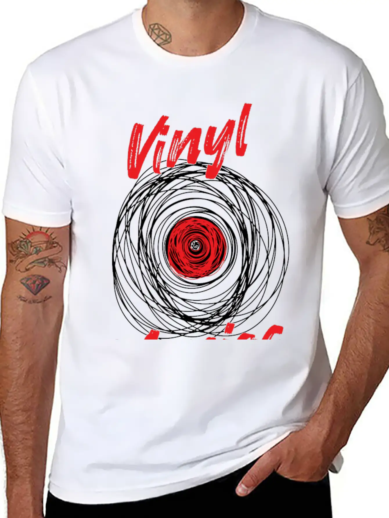 Vinyl Maniac Records Collector Unisex Casual T-Shirt – Clean Design For Daily Comfort