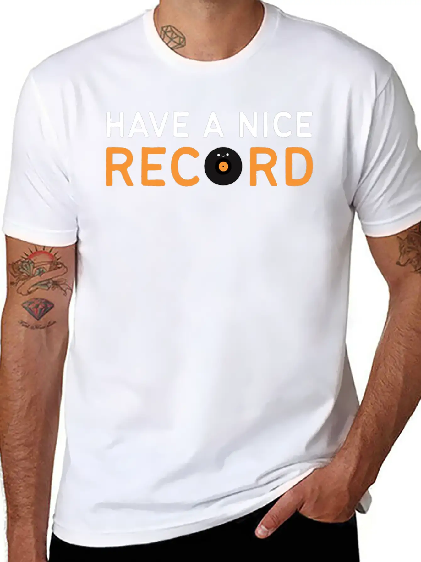 Vinyl Record Have A Nice Record Unisex Casual T-Shirt – Clean Design For Daily Comfort