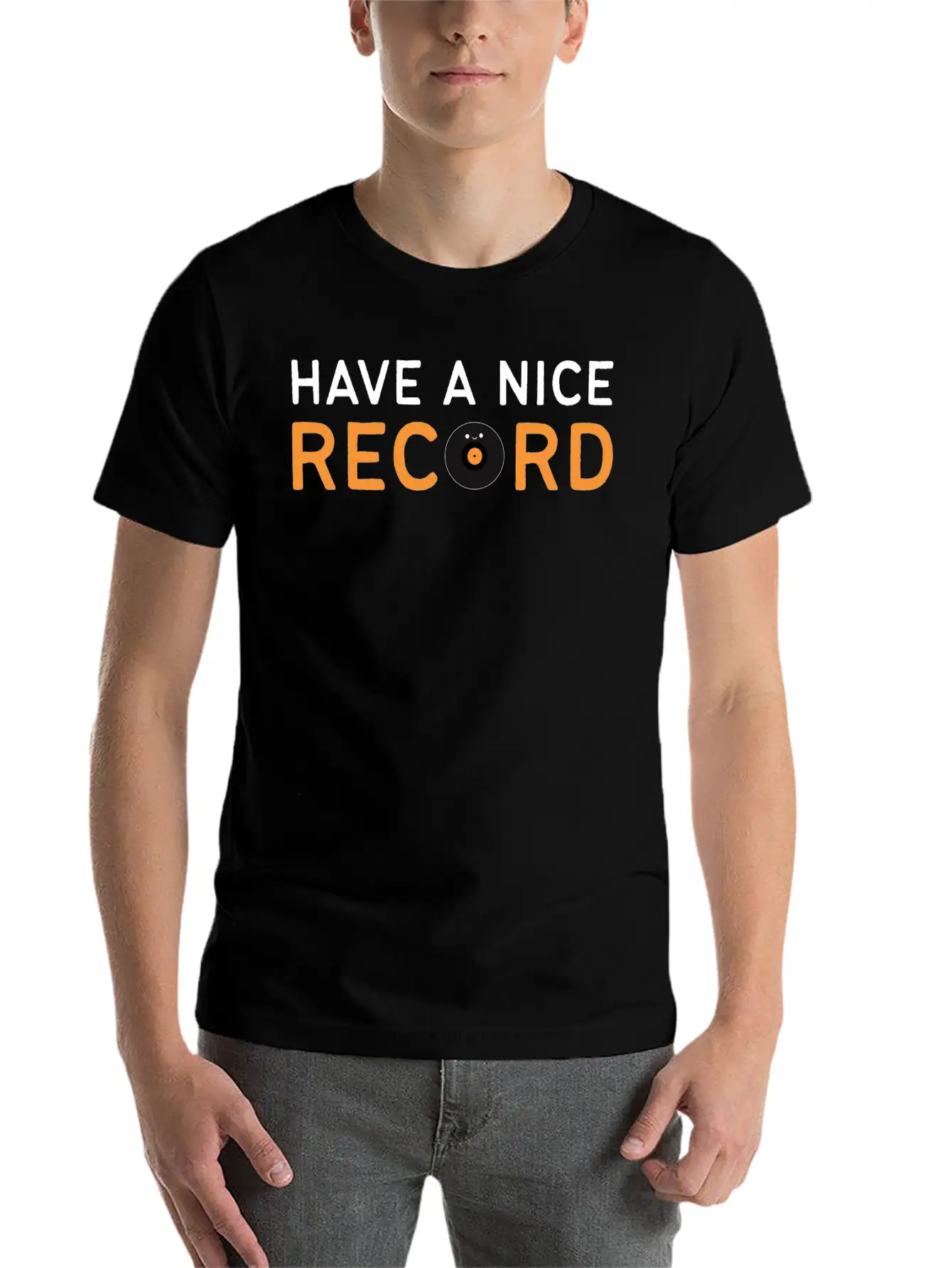 Vinyl Record Have A Nice Record Unisex Casual T-Shirt – Clean Design For Daily Comfort
