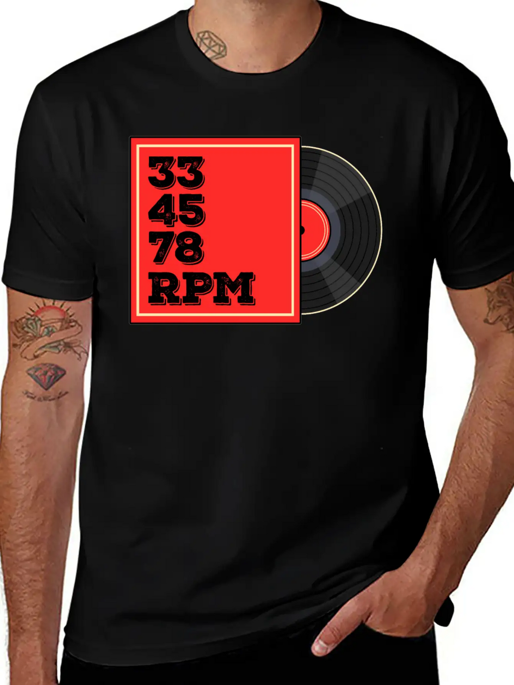 Vinyl Rrcord Player, Turntable Record Collector Casual Graphic T-Shirt – Simple And Comfortable Daily Wear