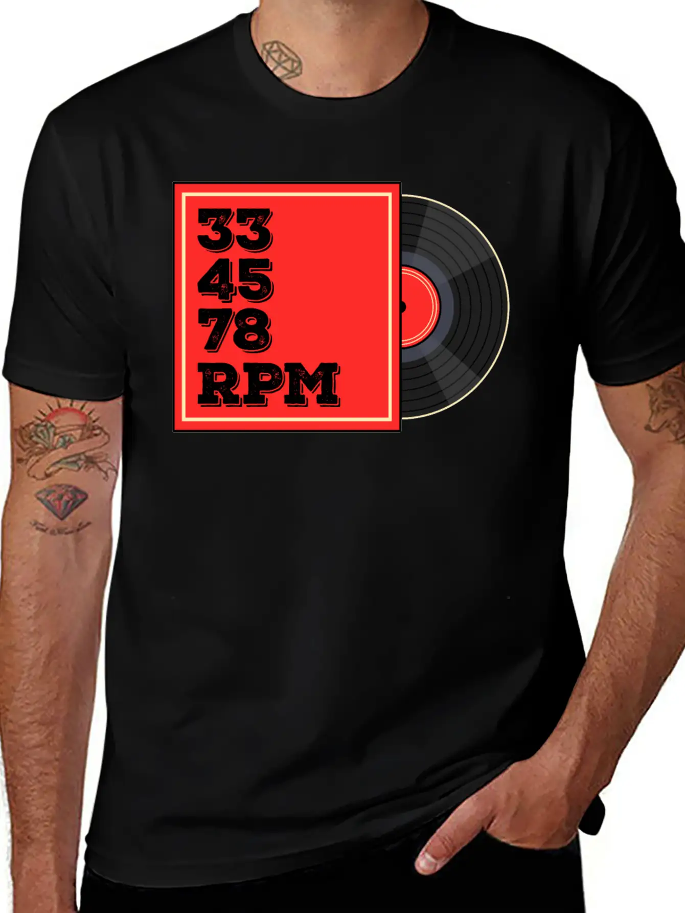 Vinyl Rrcord Player, Turntable Record Collector Casual Graphic T-Shirt – Simple And Comfortable Daily Wear